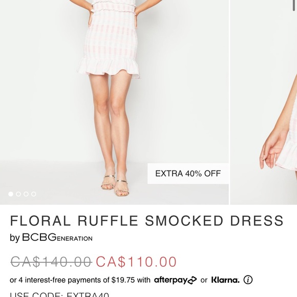 BCBG SMOCKED DRESS - Picture 6 of 6